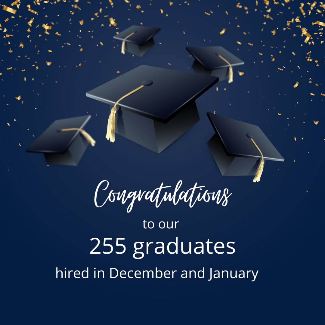 Congratulations to our graduates who were hired in December and January!

#hired #newjob #career #careertraining #jobtraining #careerready #jobready #triOSCollege