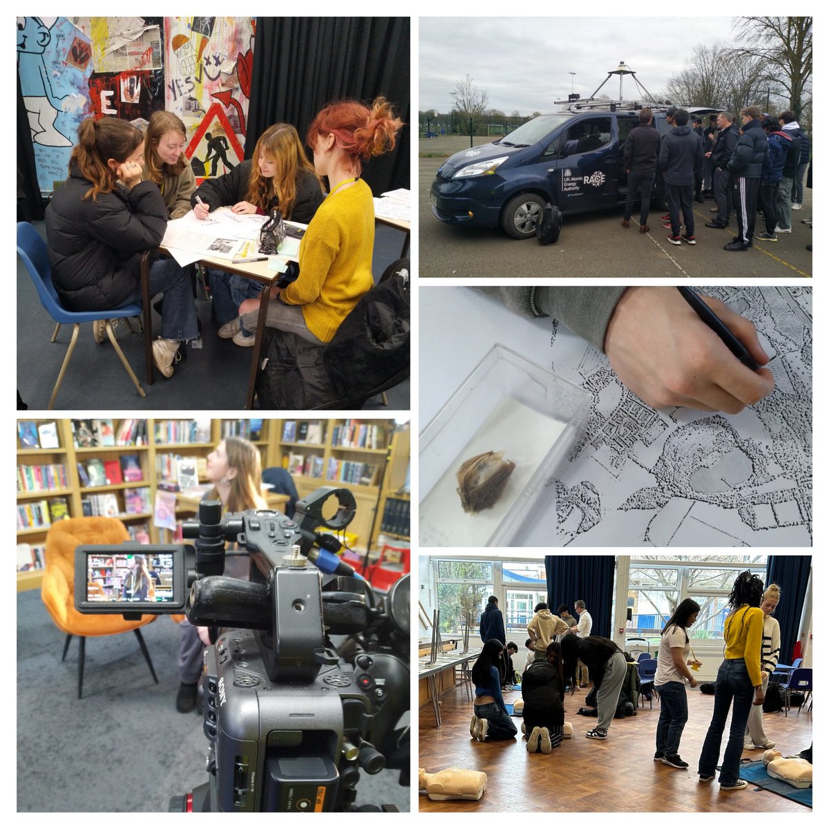 All 330 Year 12 enjoyed their second 'World of Work' day, spending the morning in small groups with 20 employers from a range of sectors, 'trying on' a career with a facilitated hands-on placement task and learning about the challenges, opportunities and importance of their work.
