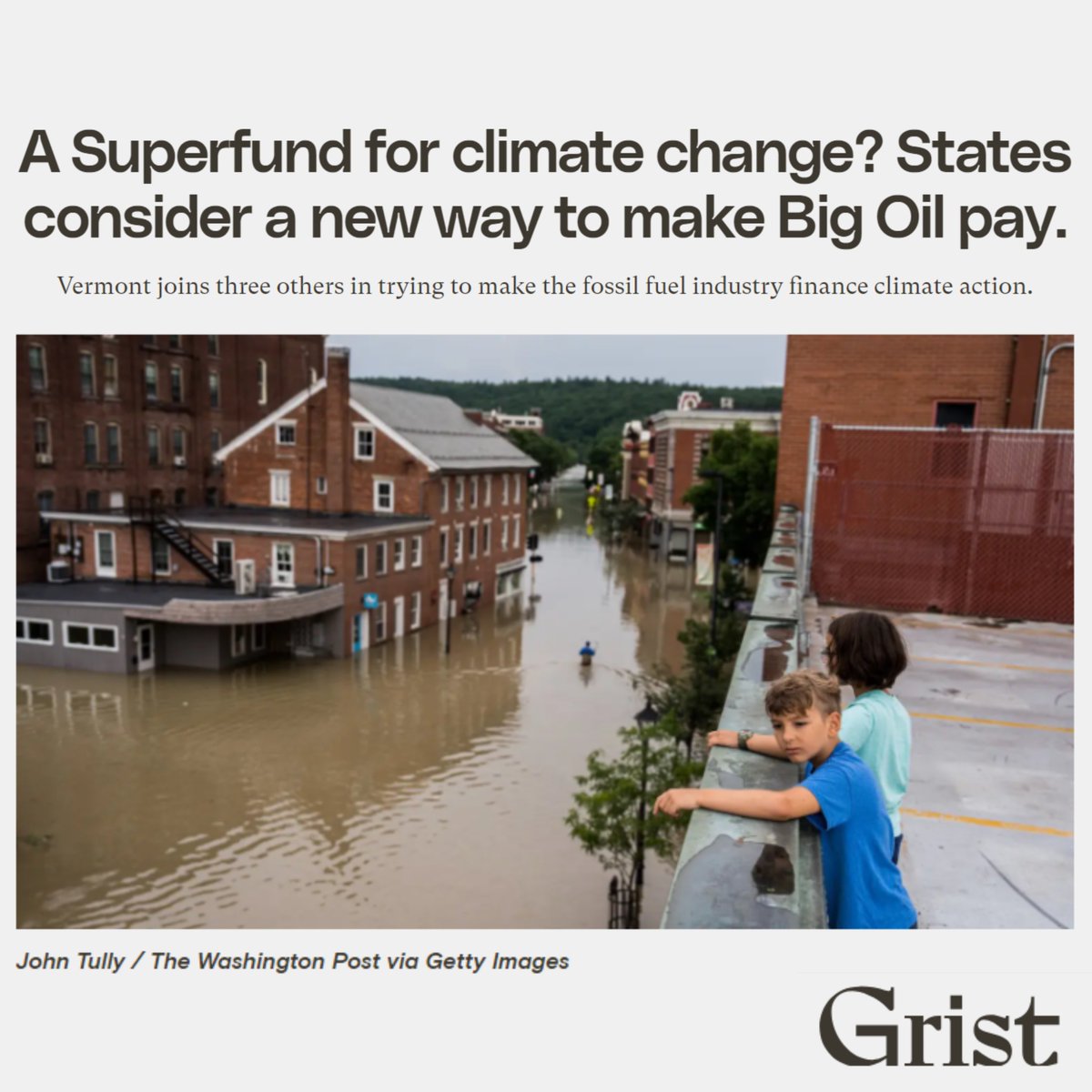 'As communities attempted to recover from the havoc, legislators in these states, and several others, asked themselves why taxpayers should have to cover the cost of rebuilding after climate disasters when the fossil fuel industry is at fault.'

Read more: grist.org/accountability…