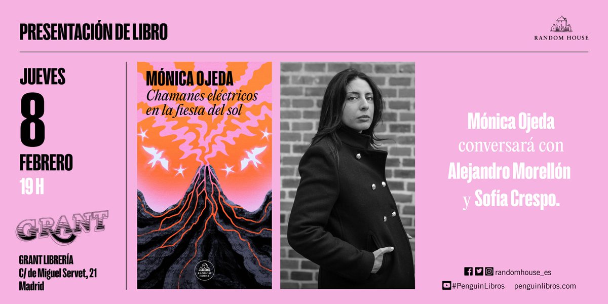 Gabriela Wiener 🇵🇸 (@gabrielawiener) on Twitter photo Este jueves Moniquita <a href="/MonaOjedaF/">Mónica Ojeda</a> presenta novela. Ya en su Random House of the risin'sun. Las pseudochamanas no faltaremos. Amamos las presentaciones marido-mujer. Este jueves Moniquita <a href="/MonaOjedaF/">Mónica Ojeda</a> presenta novela. Ya en su Random House of the risin'sun. Las pseudochamanas no faltaremos. Amamos las presentaciones marido-mujer.