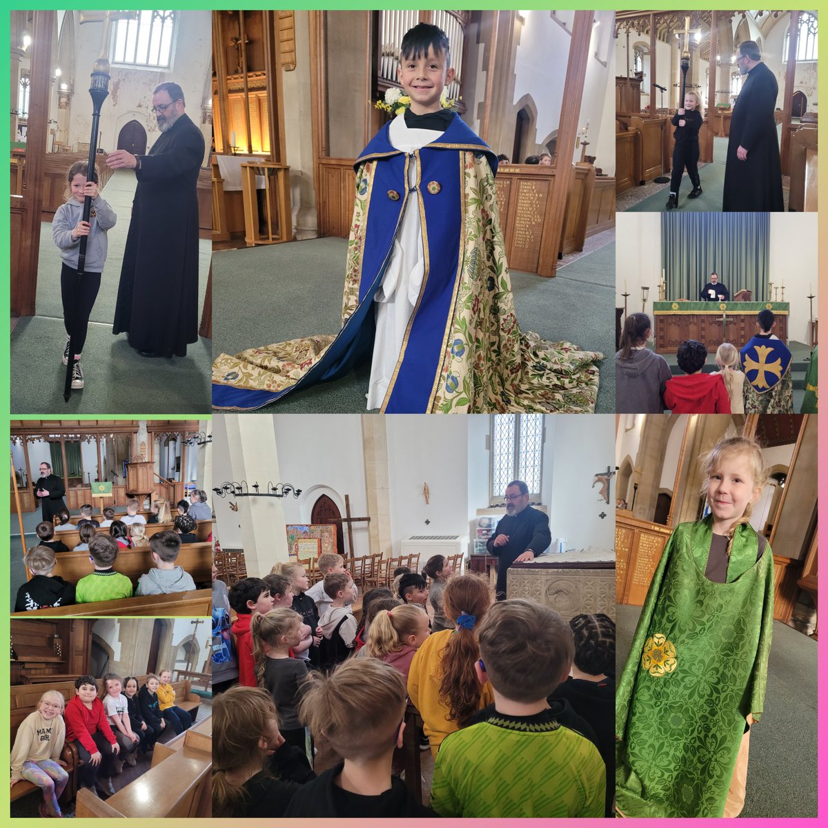 YGCwmbran's tweet photo. #DosbTLlewJones Diolch yn fawr i’r Parchedig Nick am ein hymweliad diddorol iawn i’r eglwys heddiw. ⛪️ / Thank you very much to Reverend Nick for a very informative visit to the church today. #AddGrefygc https://t.co/BmjYnZOyPH