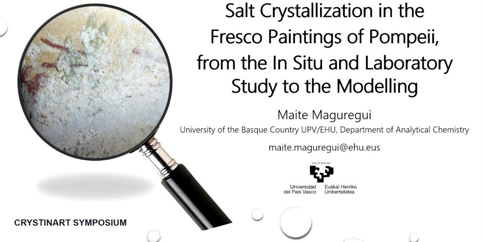 MaguChem's tweet image. What a scientifically enriching experience in Ateliergebouw (Amsterdam)! Through my talk I introduce our experience on #saltcrystallization in the #frescoes of #Pompeii, which guided us today to contribute to #sustainable #conservation through @ENCLOSUREproj