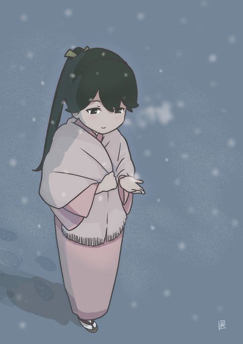 「和服 降雪」のTwitter画像/イラスト(新着)