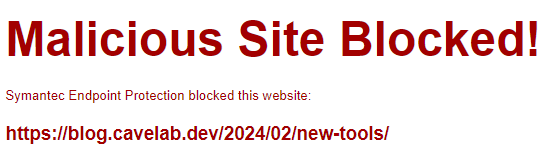 LaptopHeaven's tweet photo. @thomasjsn wanted to let you know the Symantec Endpoint Protection extension is blocking your site. https://t.co/GwiZ86JmIx