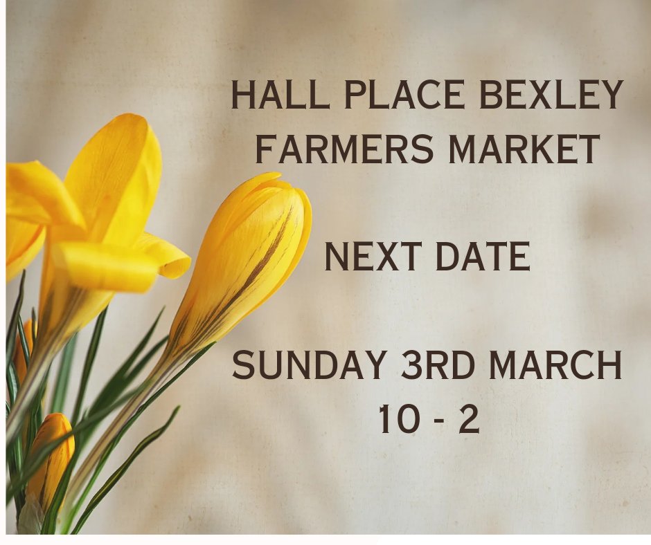 We that was a very busy farmers market at Hall Place #bexley yesterday. Thank you to everyone who came along and shopped local. The next Sunday farmers market at Hall Place will be Sunday 3 March Thank you everyone again for your support