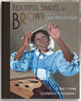 I love that @vooks has a selection of books that celebrates #blackhistorymonth. Today we’re reading Beautiful Shades of Brown the Art of Laura Wheeler Waring by @nchurnin. #theFAVEway