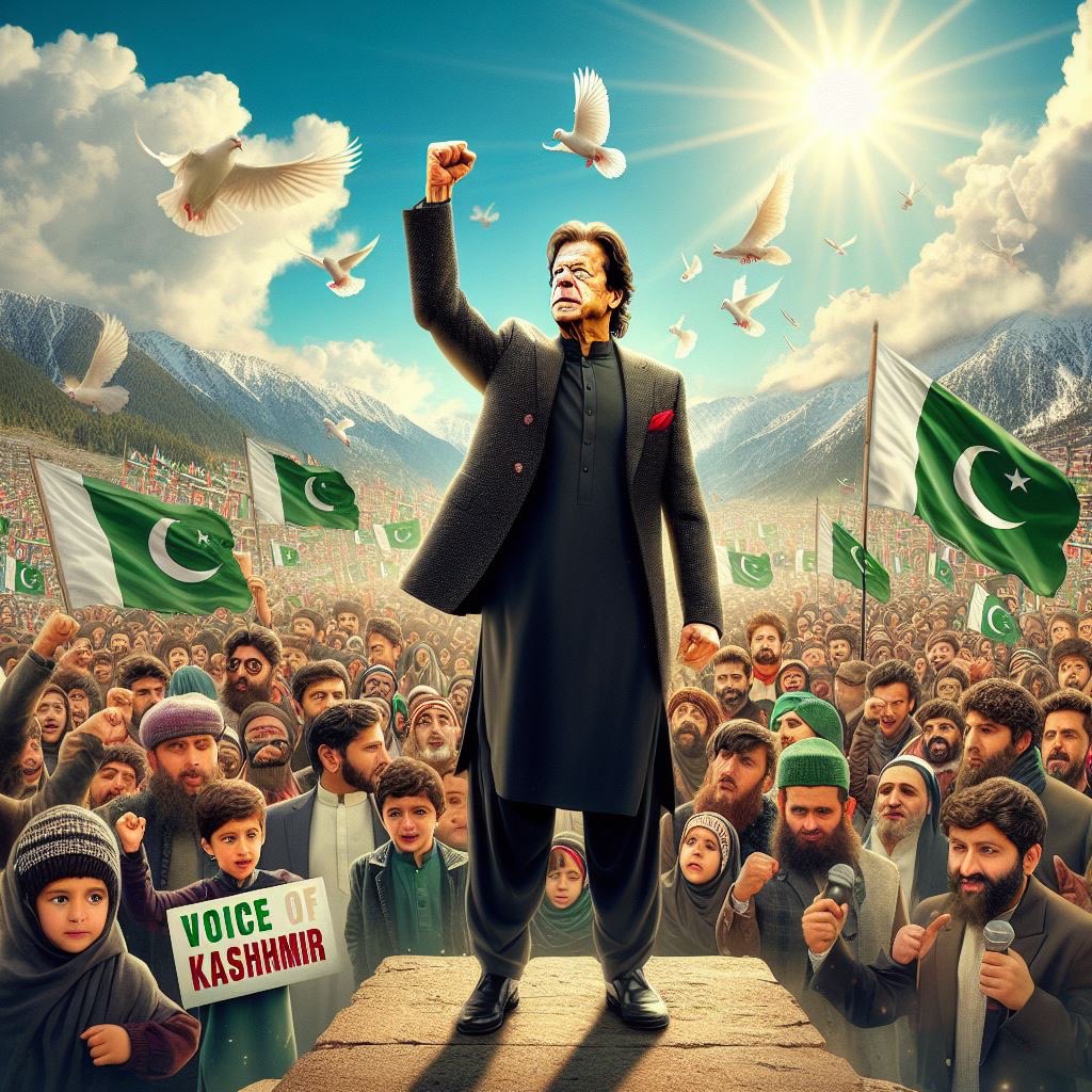 Imran Ahmed Khan Niazi, the voice of Kashmir, the hope for Kashmir! 
#KashmirDay #AndWeWillFight #اياک_نعبد_و_اياک_نستعين