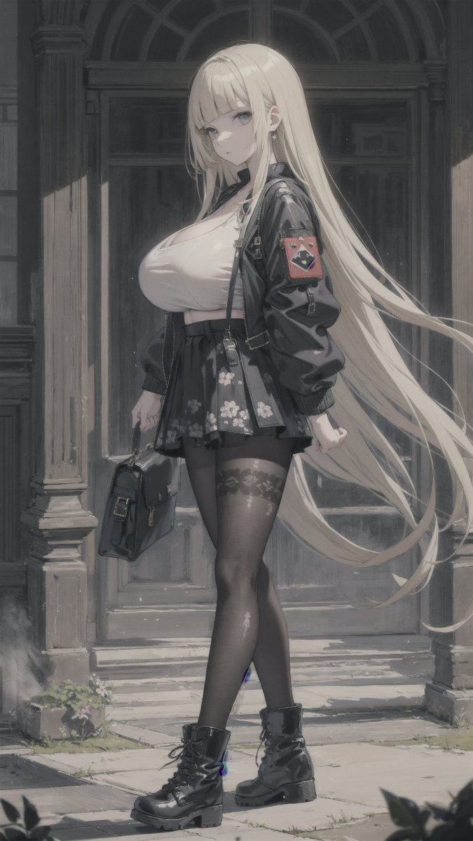 ai_painter_alc's tweet photo. 花とパンクとブラックファッション
#AIイラスト #aiwaifus 
#PPPAnime https://t.co/gC4GdGW6DY