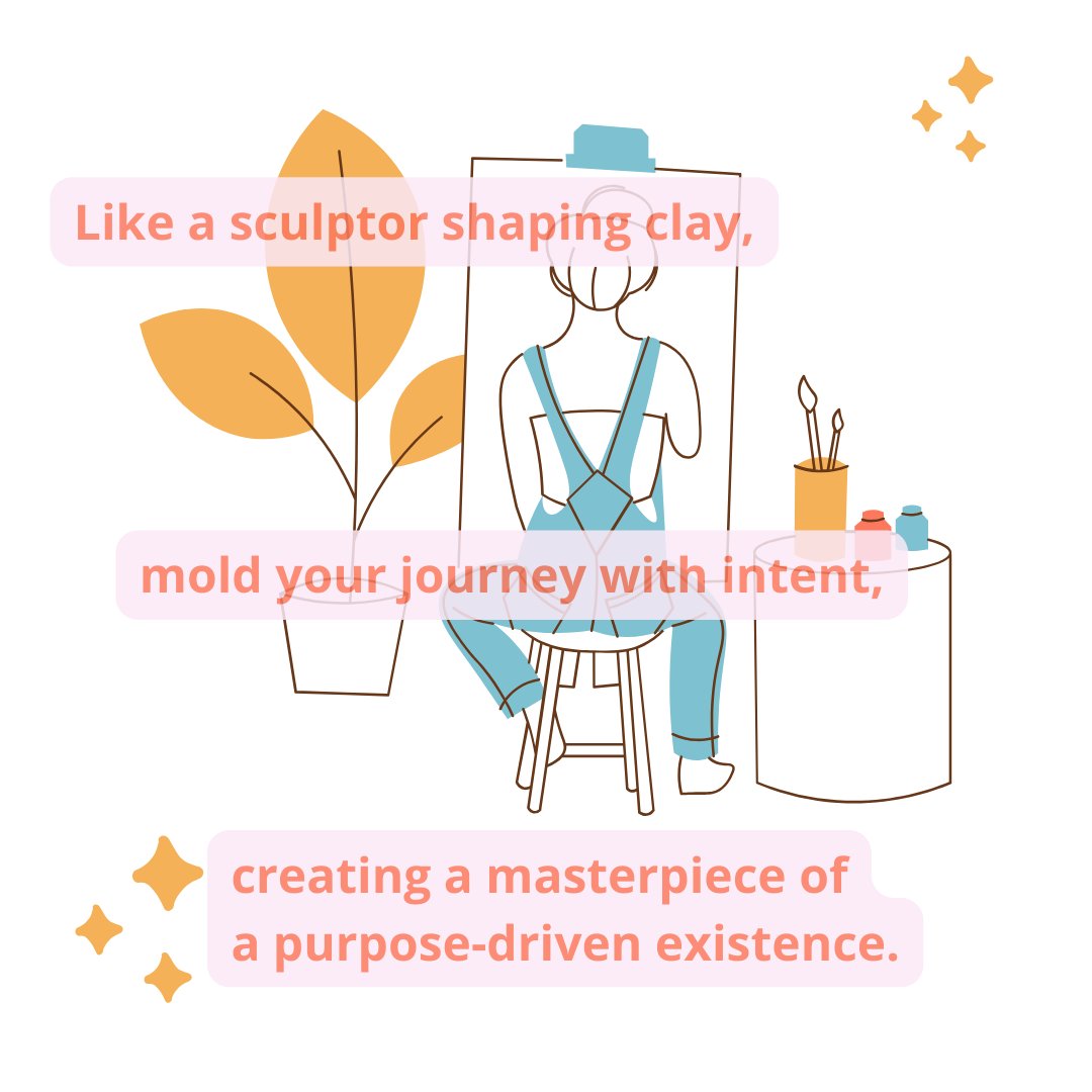 Amidst the myriad of life's choices, let purpose be the compass steering your course.

Like a sculptor shaping clay, mold your journey with intent, creating a masterpiece of a purpose-driven existence.

#PurposefulJourney #GuidingCompass #SculptingLife #MasterpieceOfPurpose