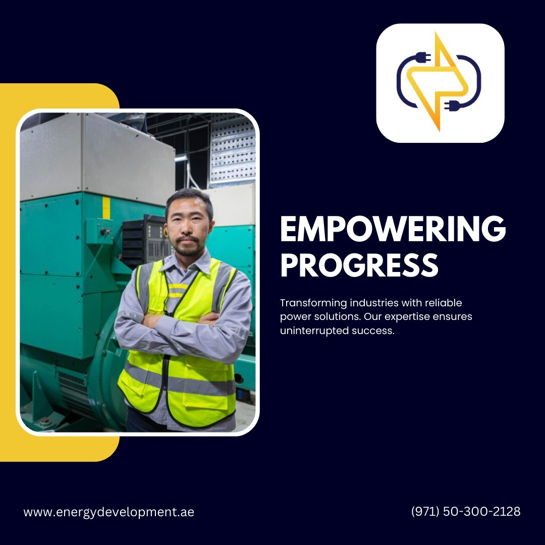 Empowering industries with a spark of innovation. Unleash the potential of uninterrupted progress with our reliable power solutions. #EnergyEmpowerment ⚙️🔋