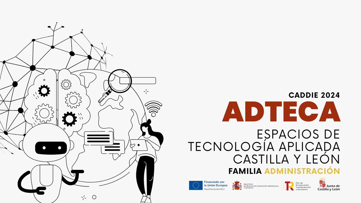 educacyl's tweet photo. 🚀 Liderando la innovación en #FP, #CastillayLeón lanza el proyecto #ADTECA: descubre cómo transformamos aulas tradicionales en entornos tecnológicos avanzados para Administración y Gestión promoviendo el cambio metodológico. #InnovaciónEducativa

https://t.co/DXn34Nr93R https://t.co/YpjhuodAb7