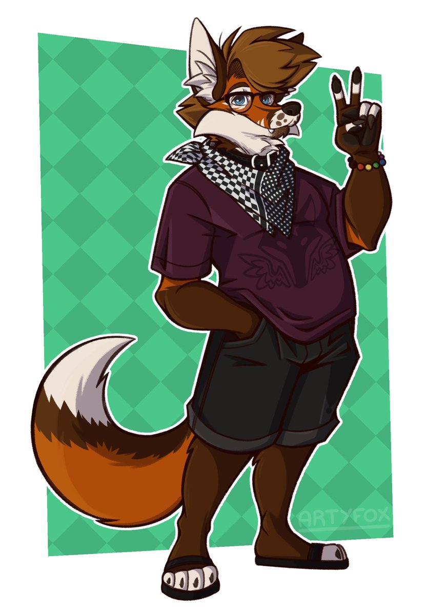 Arty in his current VRC fit! (With extra things)