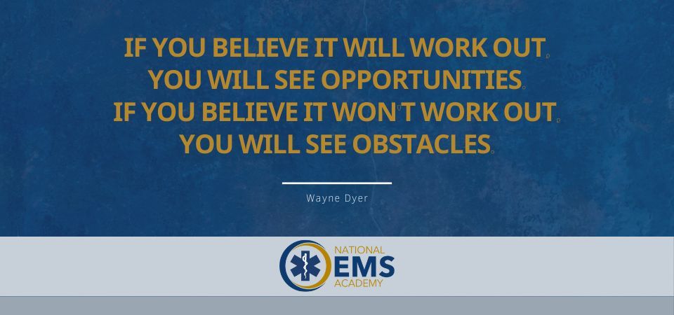 A positive attitude will lead to positive results.