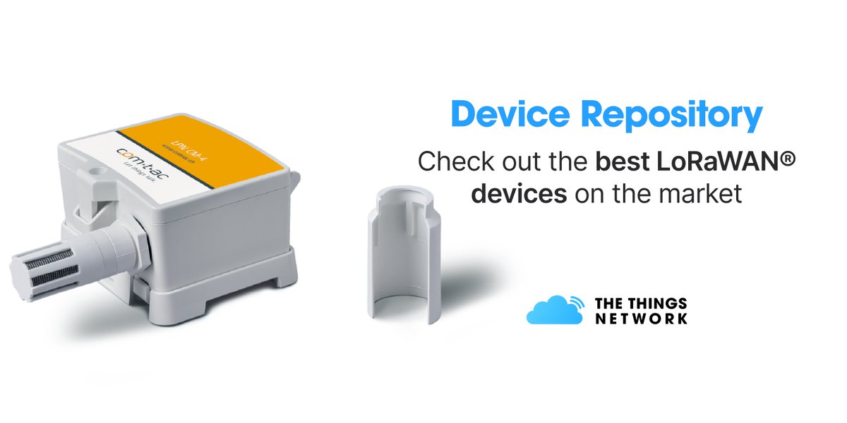 thethingsntwrk's tweet photo. The #comtac LPN CM-4 is a #LoRaWAN device with built-in temperature and humidity sensors, that records temperature and moisture at programmable intervals. It is a great device for #SmartBuilding applications.
Find the right #IoT device for your use case: https://t.co/kwyy0fHMnK https://t.co/sSq2ZfpEjA