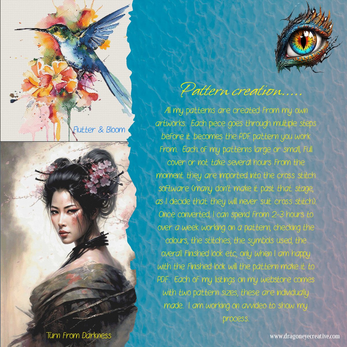 dragoneyecreate's tweet image. dragoneyecreative.com #dragonecreative #crossstitchpatterns #homemade