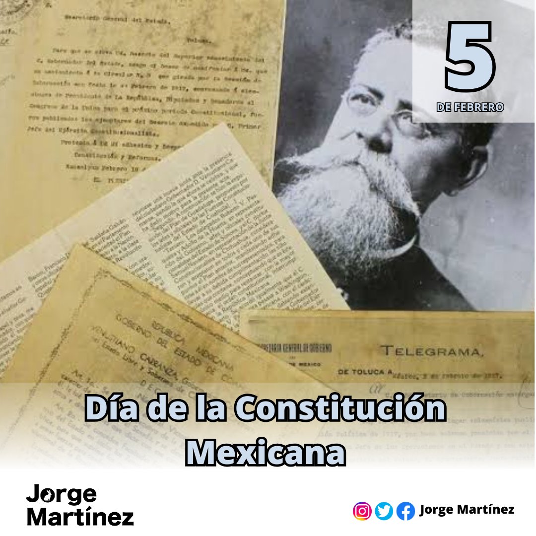 PonleJORGEaTux's tweet photo. La Constitución Mexicana es la Carta Magna, por ello la celebramos cada 5 de  febrero, porque rige jurídicamente a México, además es la encargada de fijar las leyes entre los tres poderes de la federación; legislativo, ejecutivo y judicial, que emanan las tres órdenes de gobierno https://t.co/D3JCmEl8uJ