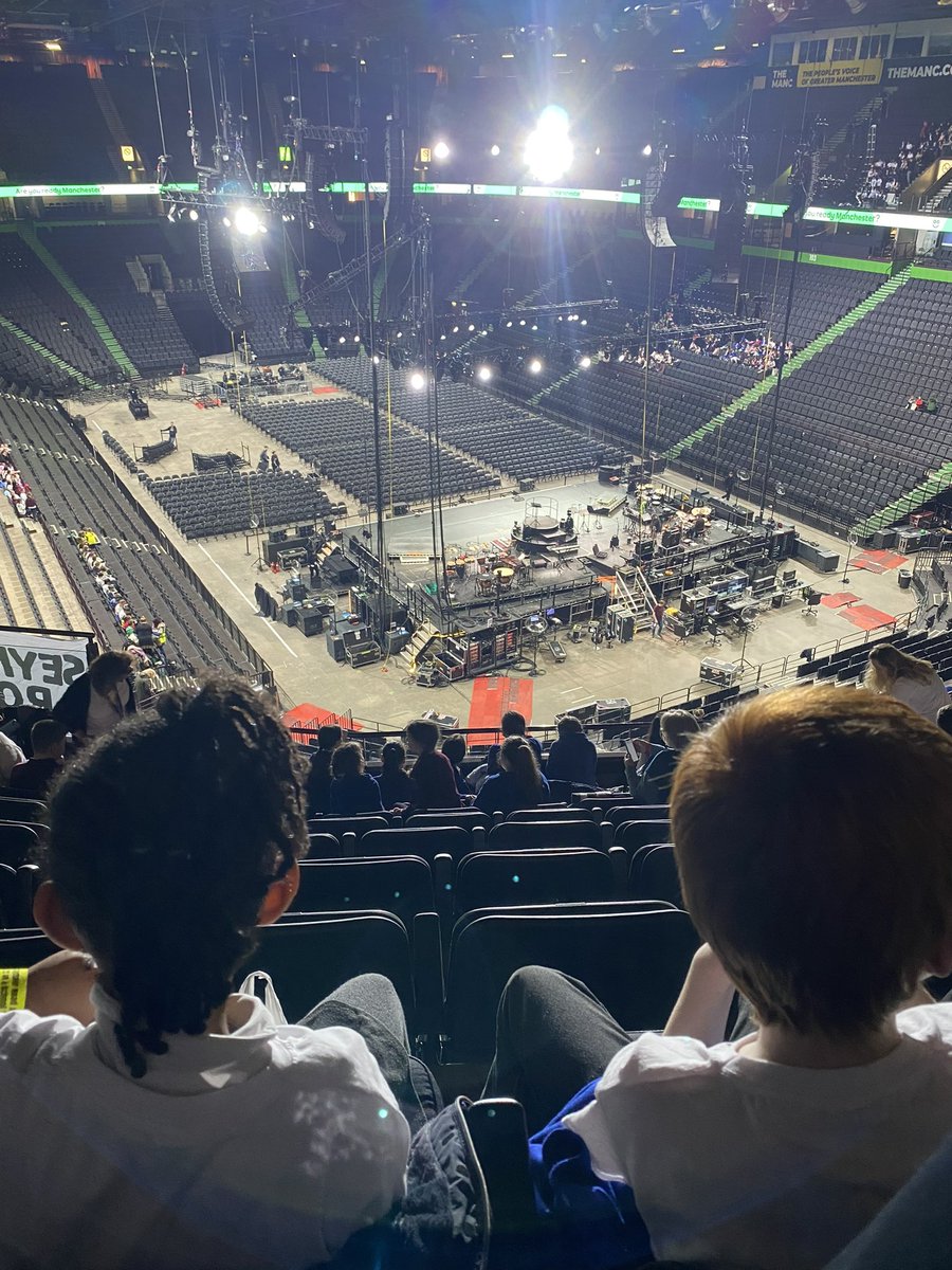 seymour_road's tweet photo. Our Young Voices have arrived safely at the AO Arena and found their seats! They are super excited for their first rehearsal of the day and to meet all of the other schools taking part this year 😀🎶 @YVconcerts @wiseowltrust https://t.co/6an2bflX7R