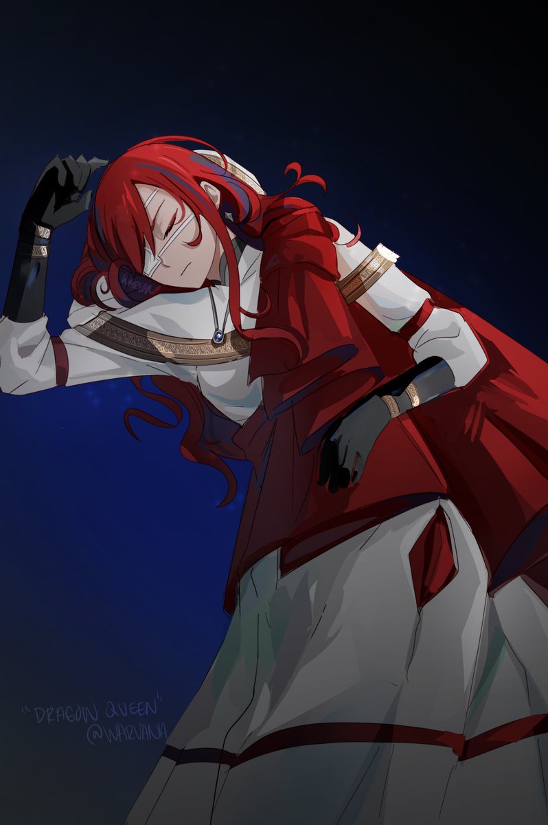 Warvana_'s tweet photo. How the Dragon queen sleeps (Erza, Dragon Slayer AU) https://t.co/AAf0VxDS5p