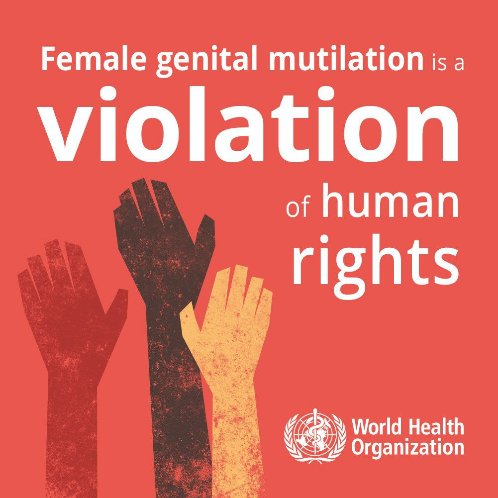 Today is the International Day of Zero Tolerance for Female Genital Mutilation (FGM). FGM is an extreme form of discrimination against women, violates human rights, and causes serious health harms. It must be prevented. #EndFGM! ➡️ bit.ly/40qHLHE