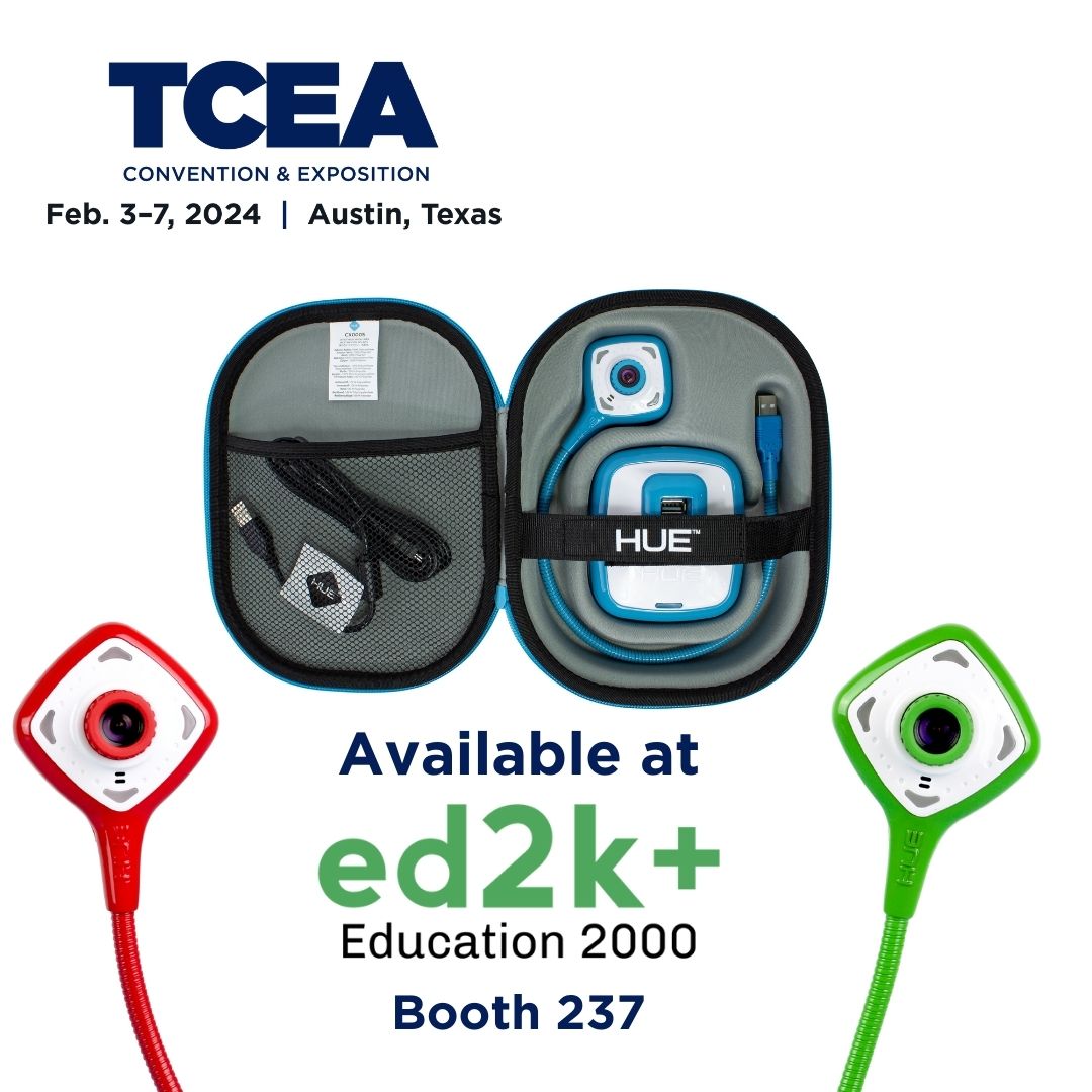 Hey #TCEA 

Are you looking to add some #affordable #EdTech to you school? How about a HUE HD Pro document cameras and the new case? 

Check out our partners- Education 2000 at #TCEA24 to see them in action. 

#AustinTX #ATX  #affordableEdTech #documentcameras