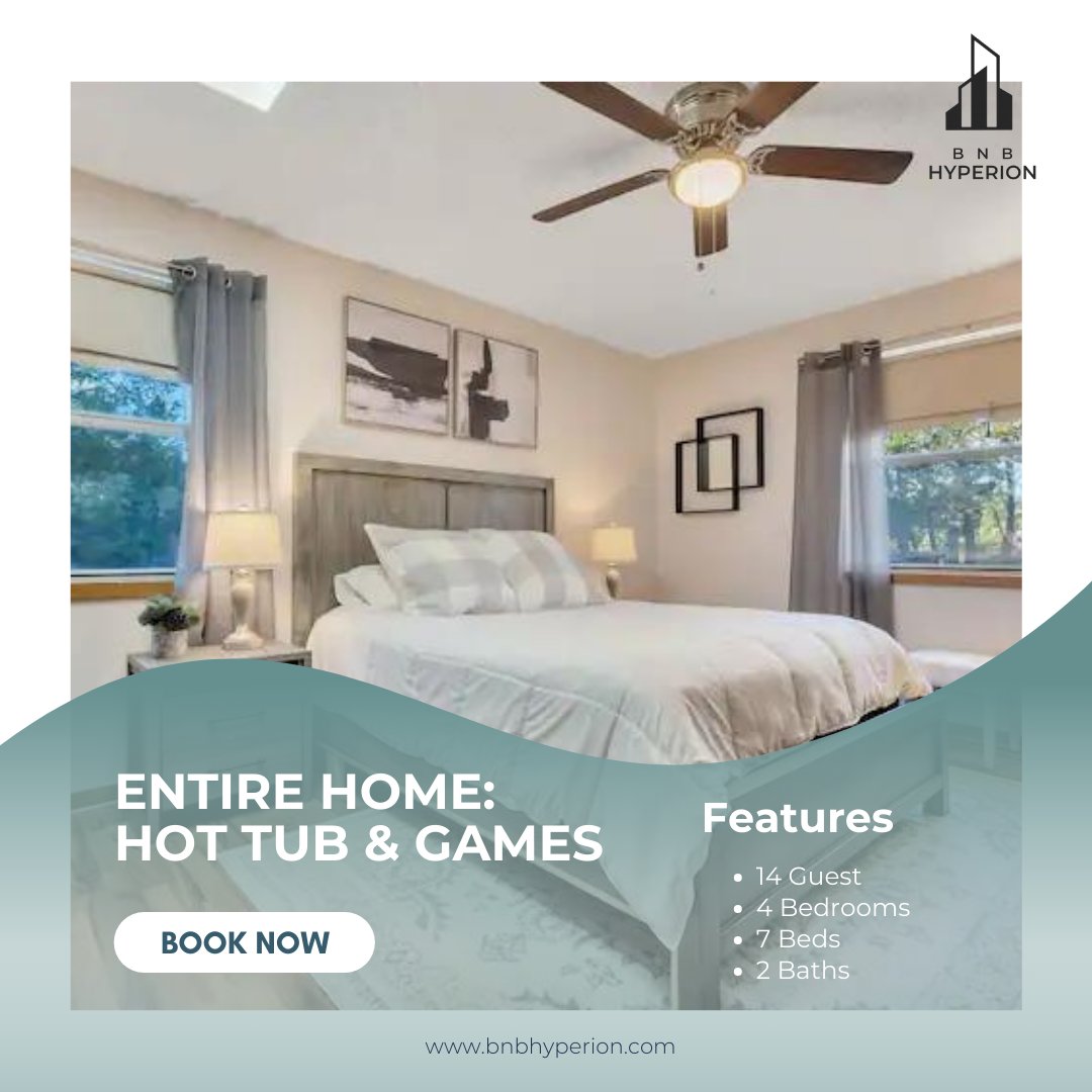 🌟 Fun-seekers, unite! 🎉 Immerse yourself in luxury at our Miami home with room for 14 guests and 4 bedrooms. Unwind in the hot tub and enjoy endless games. Book now at bnbhyperion.com for an unforgettable getaway! 🌴🏡 #MiamiGetaway #LuxuryStay #VacationHome