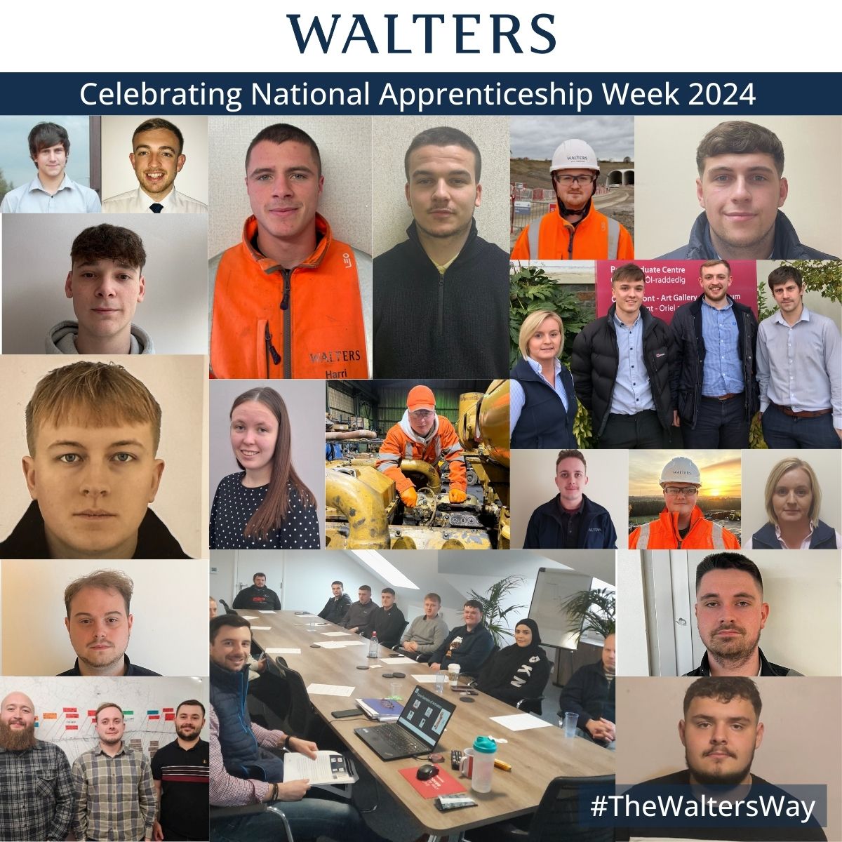 We're celebrating National Apprenticeship Week 2024 for all our Apprentices. #TheWaltersWay #NAW2024 #skillsforlife #AWWwales #nationalapprenticeshipweek #Apprentices #Apprenticeships #cybersecurity #CareersinConstruction #constructionplant #machinemaintenanceconstruction