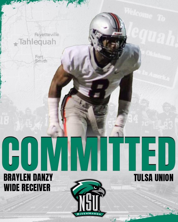 BraylenDanzy's tweet photo. On to the next chapter 🦅💚🖤
@CoachChev6 @NSU_Football https://t.co/Ssx9PbFR9N