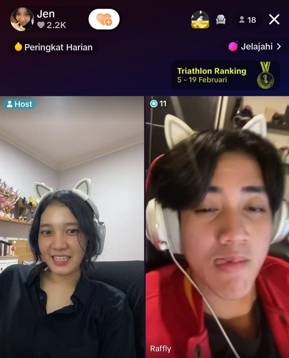 kiplination's tweet photo. makasih ya @Kipliii___ gamtenk & Ka @Jenachwan camtik atas live bentarannya π«Άπ«°π₯°
#kipliyowo
#kiplive
#jenlive https://t.co/B5nn6szaRA