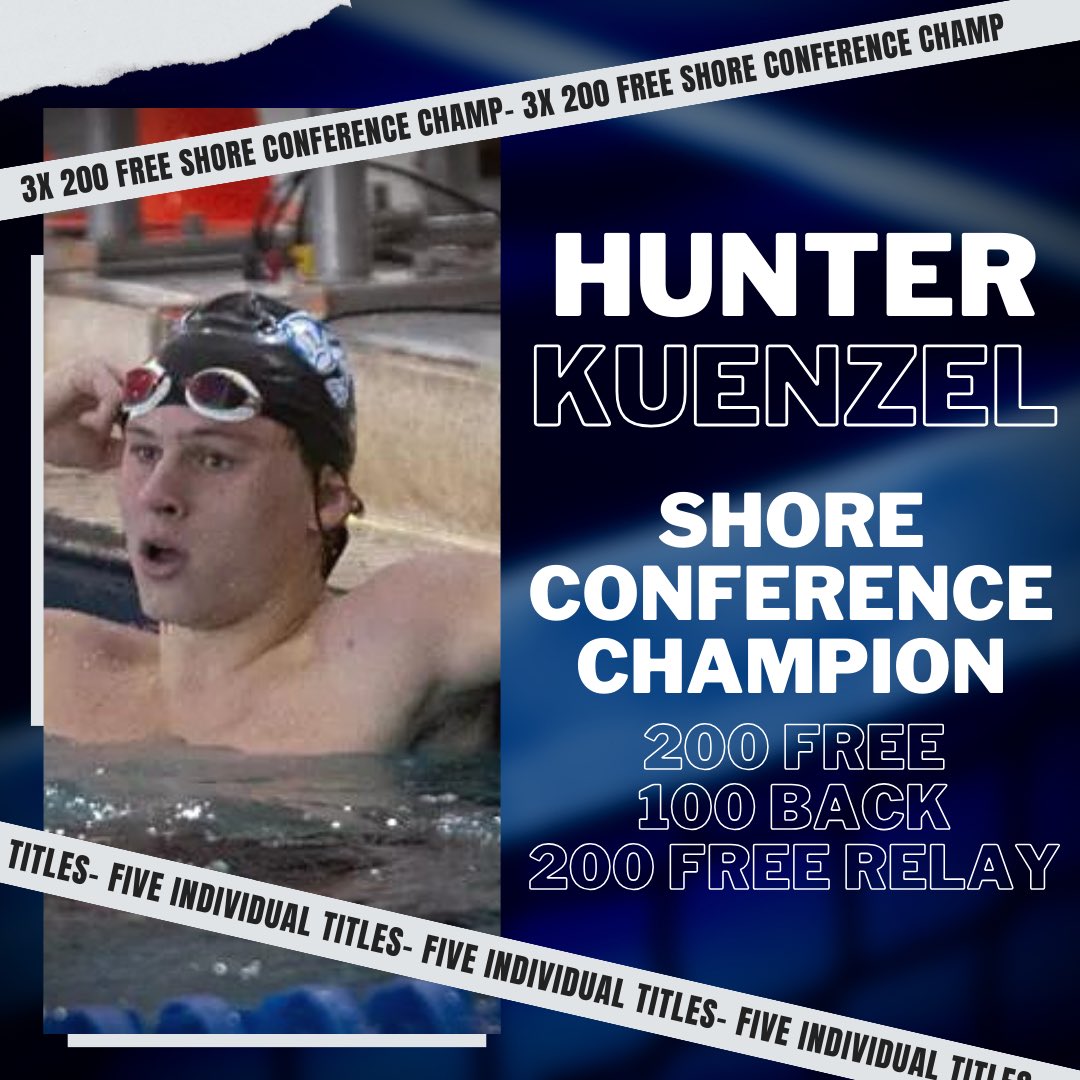 HolmdelSwim's tweet photo. Congratulations to Hunter Kuenzel on his record-breaking performance at the Shore Conference Meet! @HolmdelHornets https://t.co/8pkeVMYSoX