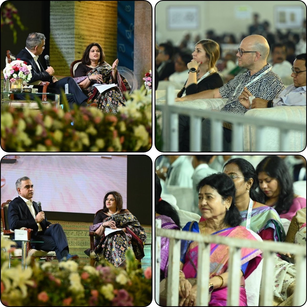 AlkaMisra_OSDA's tweet photo. Bibhu has been showcasing Odisha aesthetic in his designs for quite sometime now. His statement about Bhubaneswar as an upcoming fashion capital of the world resonated well with the audience. #1stOdiaLanguageConference https://t.co/OH24ZgYVis