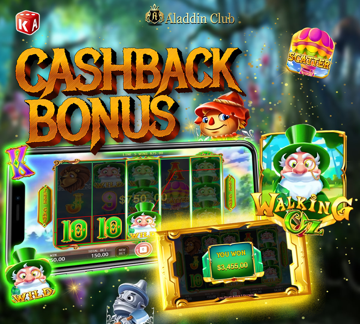 Embark on an enchanting adventure with 'Play the Wizard of Oz to Get the Cashback Bonus'! 🌈✨

REGISTER HERE! aladdinclub.vip/?a=x&c=83510436

 #WizardofOZ #CashbackBonus #GamingAdventure #AladdinClub