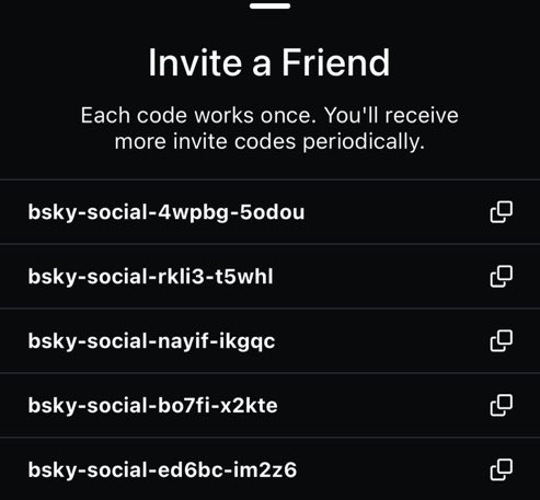 More bluesky codes for anyone who needs them: