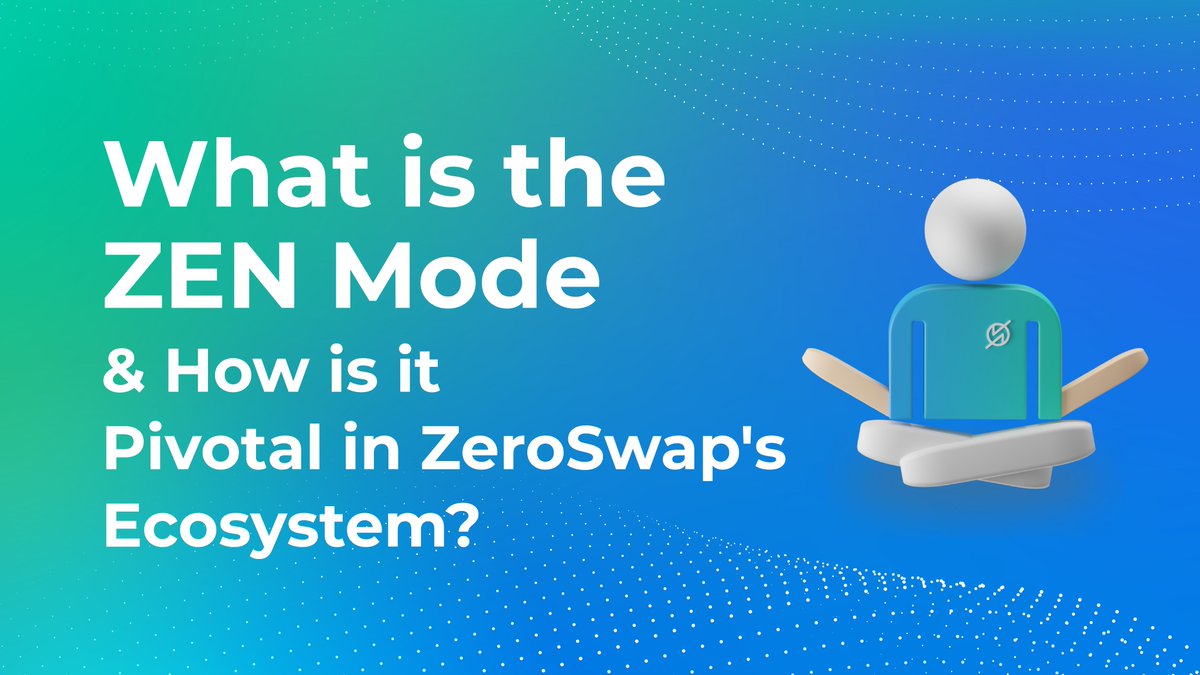 ZeroSwapLabs's tweet photo. 💰 Ready to trade without burning a hole in your wallet?
🕵️♂️ Hold on to your hats, because we're about to spill the beans on the ultimate savings secret - ZEN Mode on ZeroSwap DEX #MetaAggregator! 🚀 https://t.co/kWm5SCOvMJ
