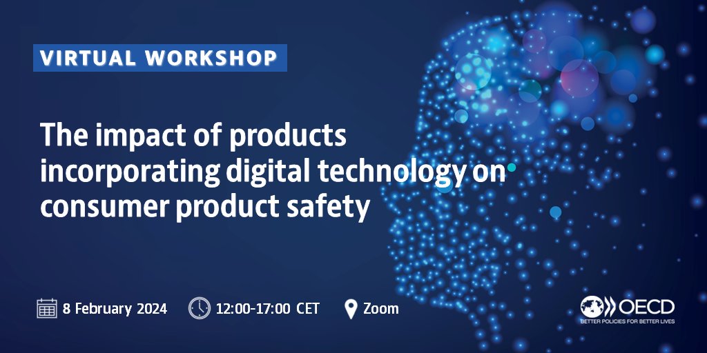 ⚠️ What are the safety implications of digital tech in consumer products? 🤔 💻 Join us on Thurs. 8 Feb. as we delve into health & safety risks of products incorporating tech like AI, the IoT, and virtual reality 👉 bit.ly/3ufTuxg #DigitalSafety #ConsumerProtection