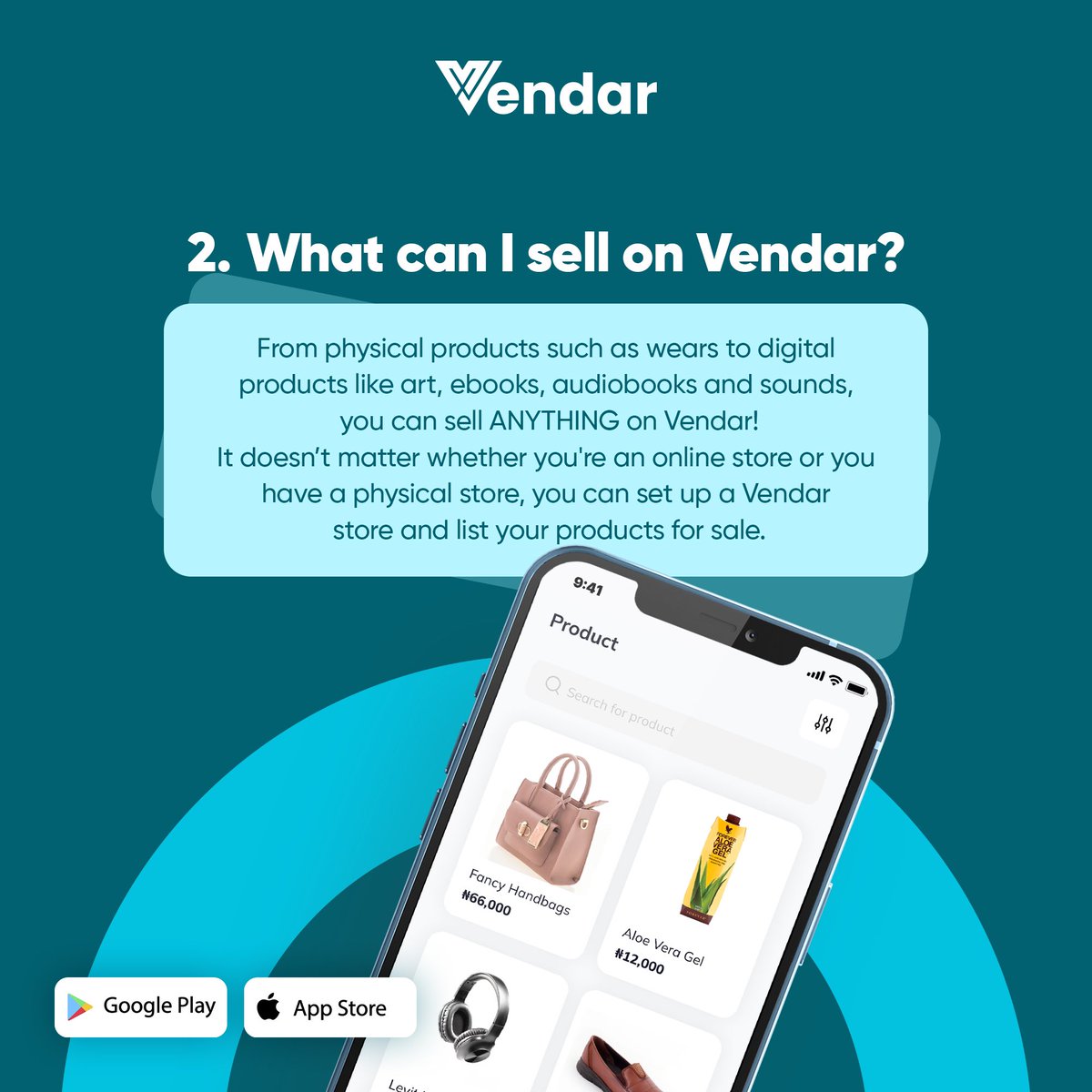 VendarConnect's tweet photo. Unlock the full-commerce experience with Vendar 🚀

Here are some some questions you may have about selling on Vendar.

Got any questions? Drop them in the comments. https://t.co/tOf4HjdDTv