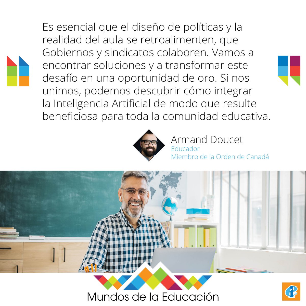❓Inteligencia artificial en la educación: ¿Desafío u oportunidad?
 
<a href="/DoucetArmand/">Armand Doucet C.M.</a> argumenta que es posible contar con sistemas educativos tecnológicamente avanzados pero también éticamente sólidos e inclusivos si el profesorado toma la iniciativa.
 
➡️ eiie.io/3SusylI