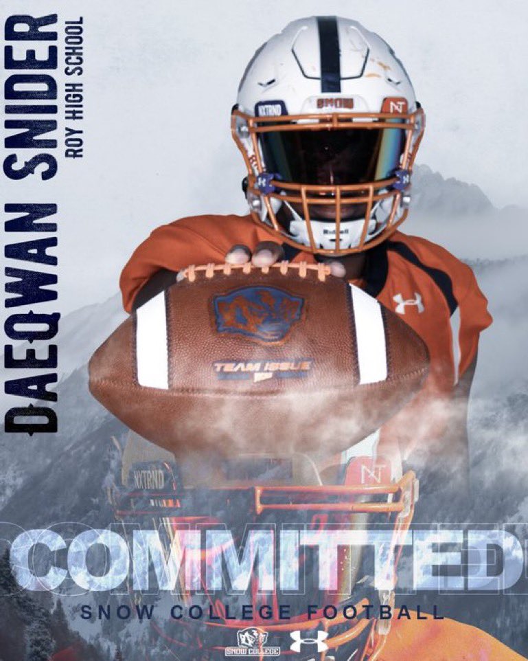 Daeqwan Snider (@daeqwansnider) on Twitter photo After a great conversation with <a href="/battenh6/">Hunter Batten</a> I’m grateful to announce my commitment to snow college💯 Thank you to all my coaches and family for believing in me beyond thankful!!
<a href="/SnowCollegeFB/">Snow College Badger Football</a> <a href="/CoachSolomona/">Christopher Solomona</a>
#committed After a great conversation with <a href="/battenh6/">Hunter Batten</a> I’m grateful to announce my commitment to snow college💯 Thank you to all my coaches and family for believing in me beyond thankful!!
<a href="/SnowCollegeFB/">Snow College Badger Football</a> <a href="/CoachSolomona/">Christopher Solomona</a>
#committed