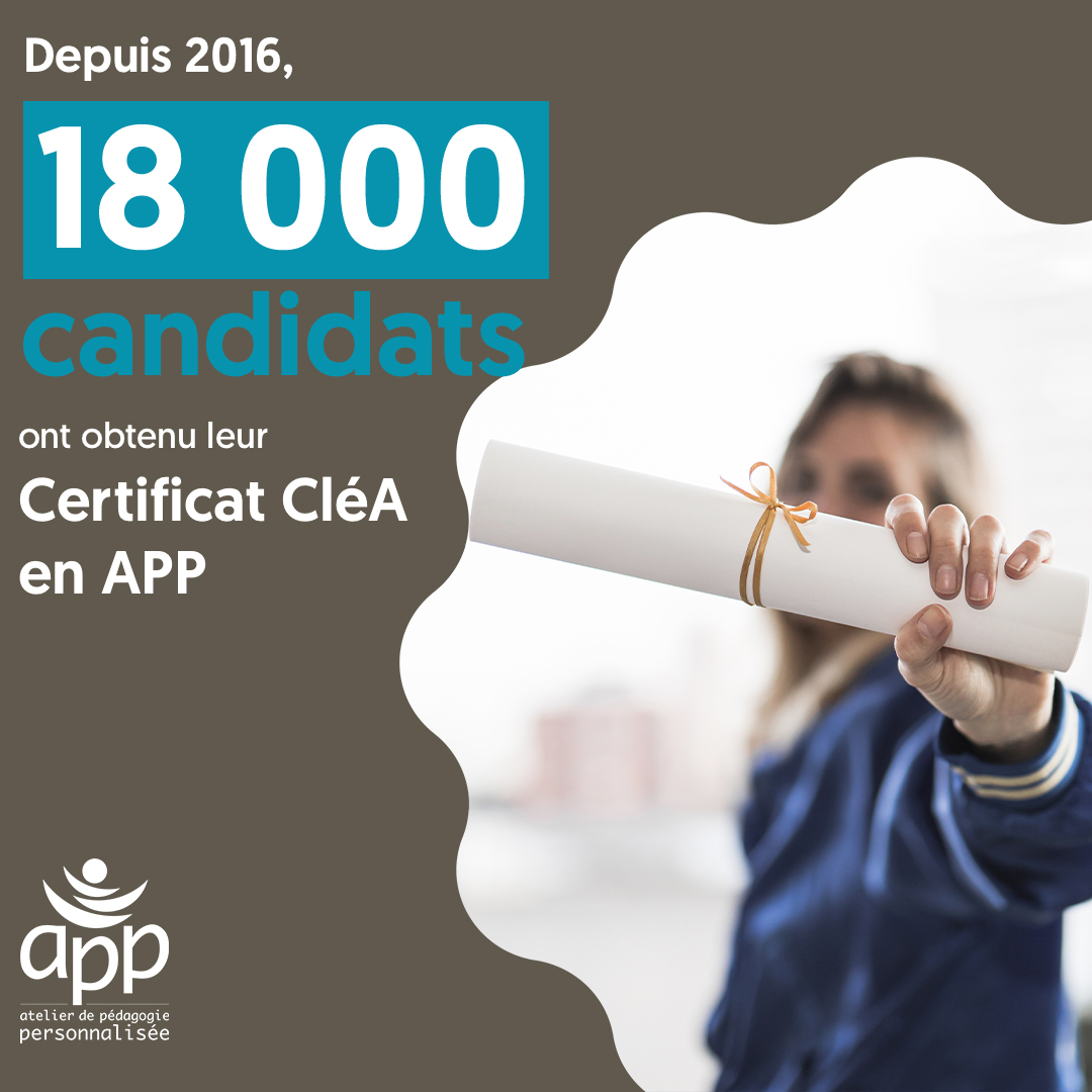 Nous sommes ravis de vous annoncer que 18000 candidats ont obtenu le certificat CléA en APP depuis 2016 !
Cela témoigne de la volonté du réseau d'être le plus inclusif possible et de donner une chance aux personnes de tous horizons.

#RéseauAPP #CertificatCléA