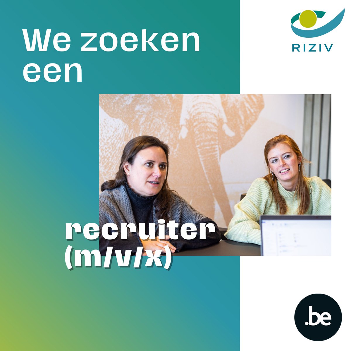 #vacature Hebt u een passie voor #rekrutering, houdt u ervan om profielen te analyseren en geeft werken in team u energie? Wij zoeken een Franstalige #recruiter voor onze HR-dienst! Solliciteer tot en met 12/02 via @workingforbe 👉 werkenvoorhetriziv.be