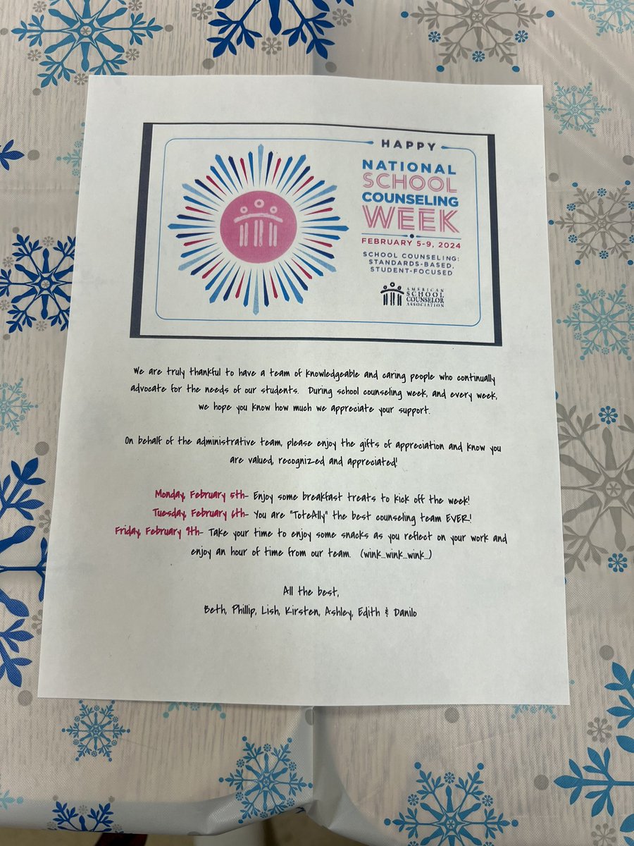 thank you for the kind gesture QOHS admin team 💛 #NationalSchoolCounselingWeek 
•
@QOHSPrin_Thomas <a href="/yarborop2/">Yarborop2</a> <a href="/QOHSAP_EB/">Elicia Eberhart-Bliss, QOHS AP</a> <a href="/QOAP_KJ/">Kirsten Jackson</a> @AshAshman_AP @QOHS_AP <a href="/QOHS_SBASantos/">Santos</a> ✨
