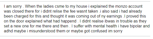 A Stafford woman prosecuted by TV Licensing She has bipolar, ADHD Didn't know payment had stopped Thought she'd fixed the issue 'Maybe I misunderstood them or got confused, I'm sorry' An avoidable conviction in a broken system Something for her MP @theodoraclarke to look into