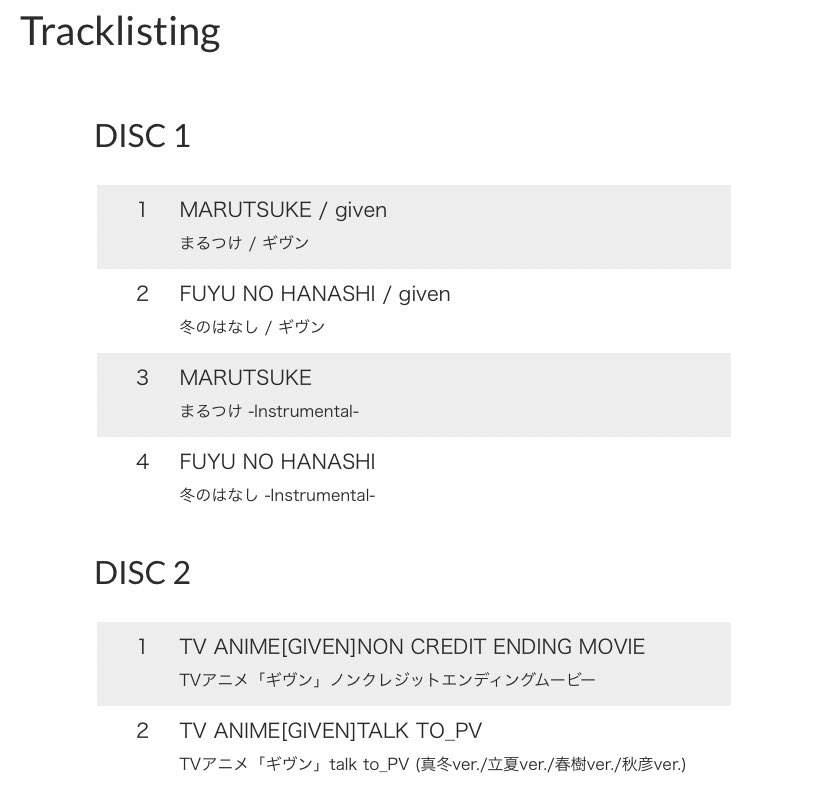 inumakionigirii's tweet image. [HELP RT] @pasaranimeMY #pasaranimeMY

WTS Given CD Album (new)

1. gift (RM 125)
2. fuyu no hanashi/marutsuke (RM 88)

📌 price exc postage
✨ tracklist as listed in the photo
💯 official cd album

💰 accept duitnow qr &amp;amp; tng.
dm me if interested 🫶🏻 #givenmerch