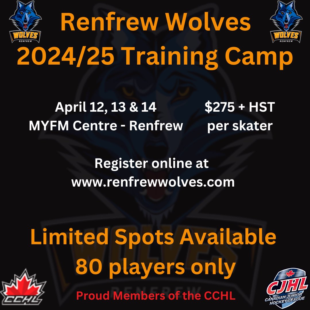 Will be many position up for grabs next season. With approximately 8/9 off to play college hockey and a few to major junior. <a href="/TheCCHL/">The CCHL</a>