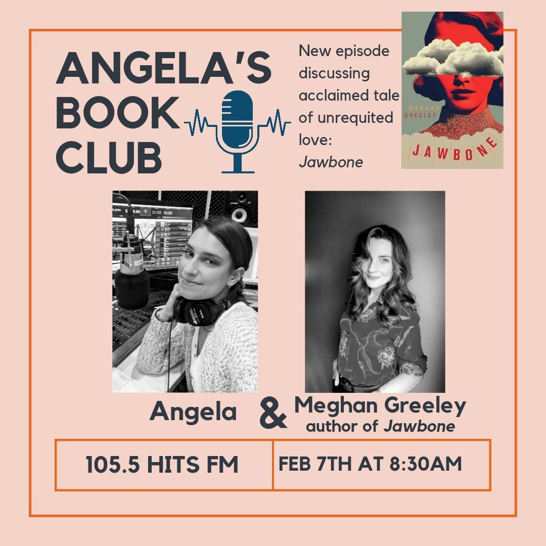 Tune in to 105.5 Hits FM on Feb 7th at 8:30 am for Angela's Bookclub! She'll be talking with author Meghan Greeley about her novel Jawbone, a stunning fiction debut and tale of unrequited love 💔 P.S did you know Meghan Greeley played LM Montgomery in a Heritage Minute?
<a href="/1055hits/">105.5 Hits FM</a>
