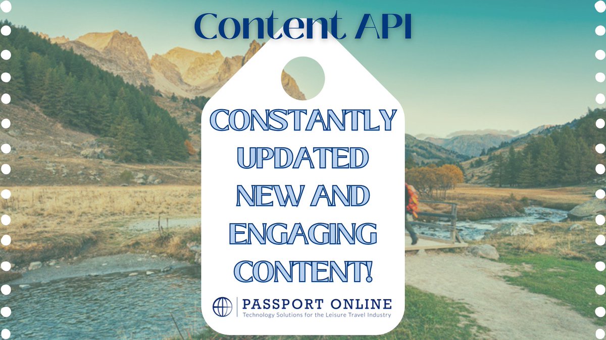passport_online's tweet image. Elevate your business with Content API: always fresh, always on point! 🚀✨ Stay ahead, stay relevant. We'll help your business shine! 💡
#ContentAPI #StayUpdated #EfficientPartnerships #PPO #TravelIndustry #QuestionsWelcome #Advisors #PassportOnline #TrustedTravelCompanion