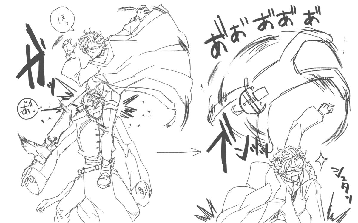 スト6見たいな・・・と思いながら描いていた落書き達 