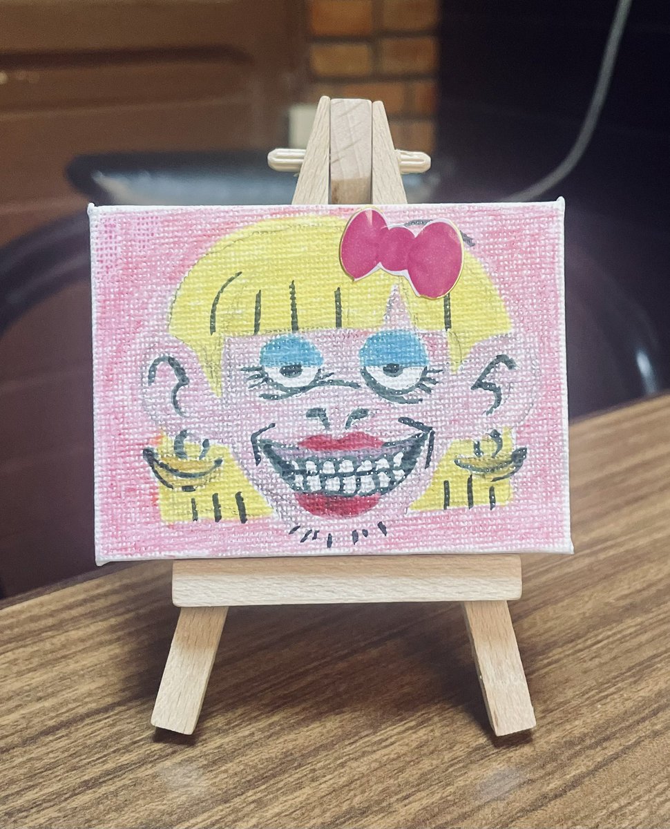 LeonardoPrado83's tweet photo. El MINIsterio del Mono Ambiente y Magia anuncia nueva SUBASTA!

🖼️ Obra #monosuicida ft. @Maanmori

🙈 Título: “Claudia Monette”💋 
🙊 Precio inicial: 30 bs 🎀
🙉 Fecha límite:  7/2/24 0:00 

“La obra más pequeña hasta ahora”
Técnica: marcador, sticker coquette 
Size: 6x8cm
#Arte https://t.co/ClPmLBjze7