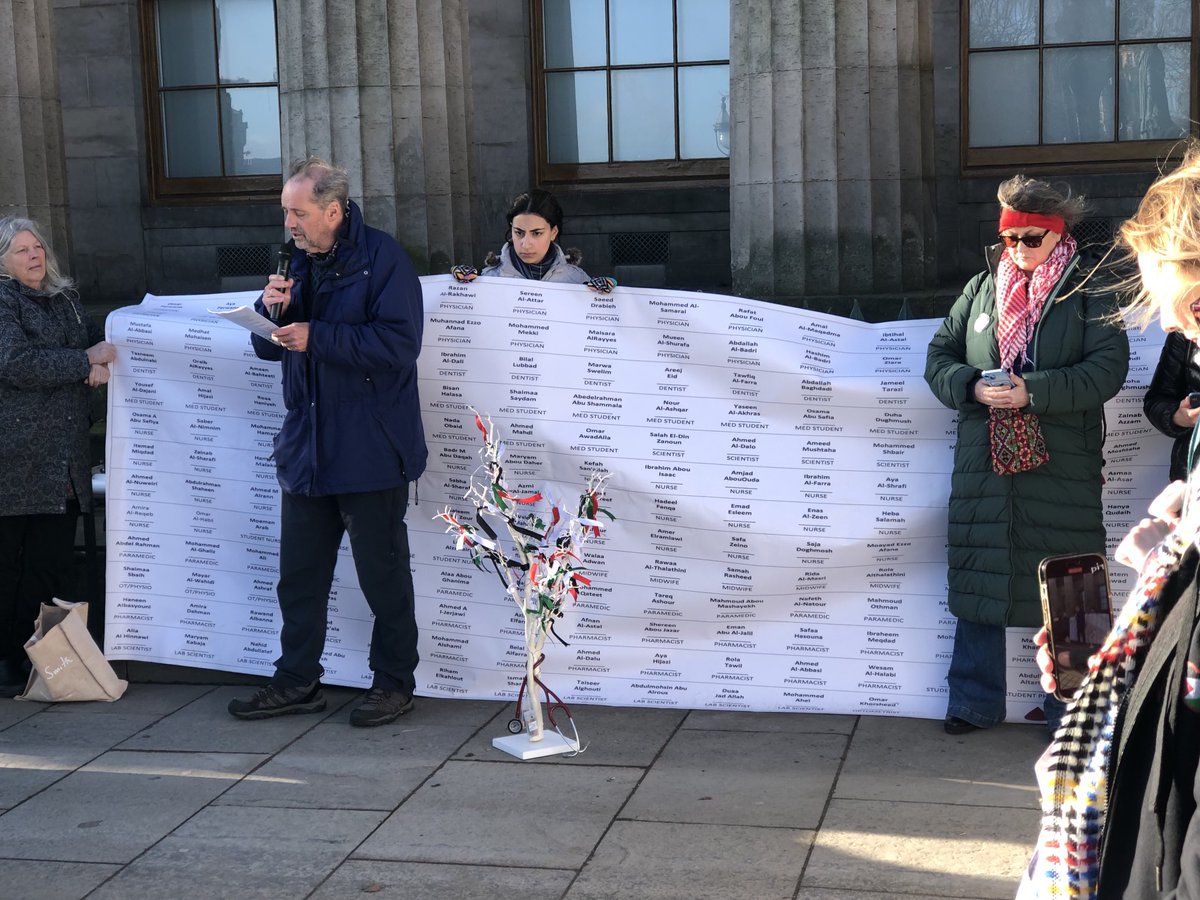 scott murray (@scottamurrayed) on Twitter photo Martin Leiper and <a href="/drmhoira/">mhoira leng</a> in Edinburgh bemoaning the killing of hundreds of healthcare workers in Gaza. Stop the war Martin Leiper and <a href="/drmhoira/">mhoira leng</a> in Edinburgh bemoaning the killing of hundreds of healthcare workers in Gaza. Stop the war