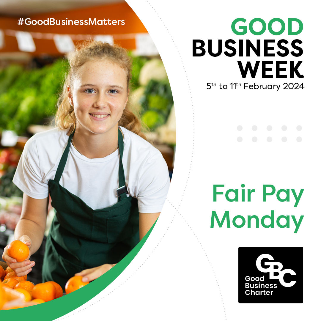 avivaplc's tweet photo. We're delighted to be celebrating #GoodBusinessWeek alongside other organisations accredited by the @GBCharterUK 

Today is Fair Pay Monday. We’re proud to be a living wage employer &amp; also 1 of the first companies to be awarded the living hours and living pension accreditations. https://t.co/cItepOsYGA