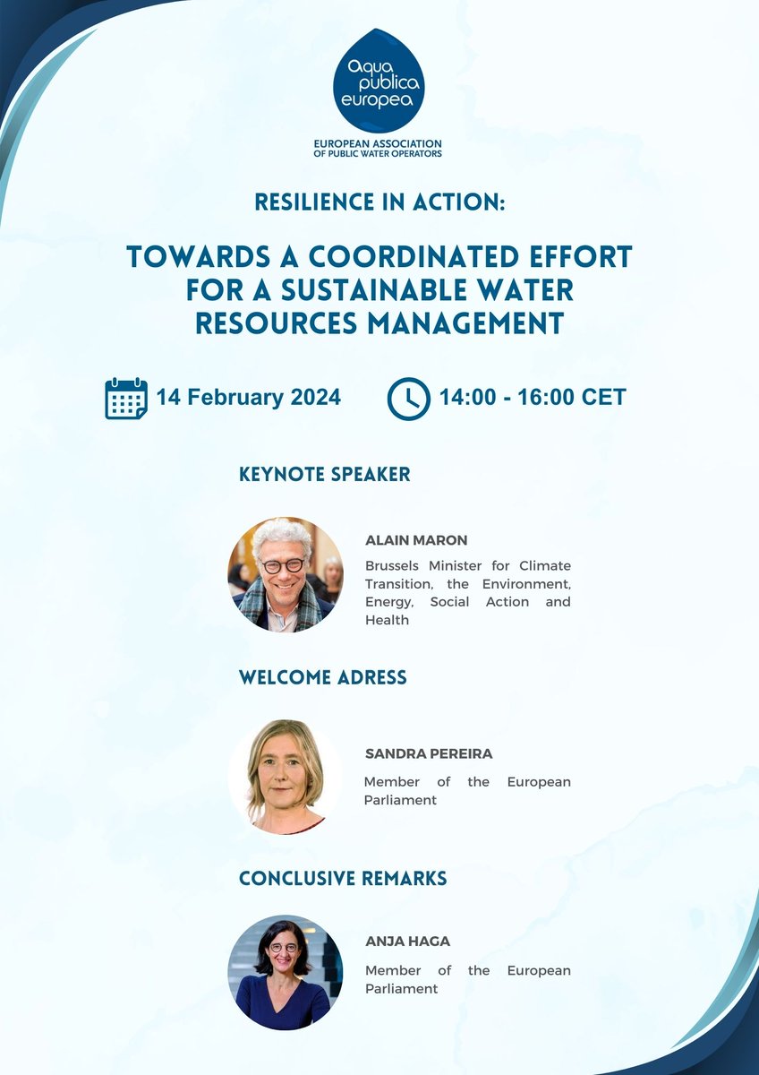 🗣️Final Speaker reveal! As we approach our upcoming public seminar, 'Resilience in Action' at the @Europarl_EN on the 14 Feb, we're happy to share the final speakers! 🗓️bit.ly/3tMu6z9